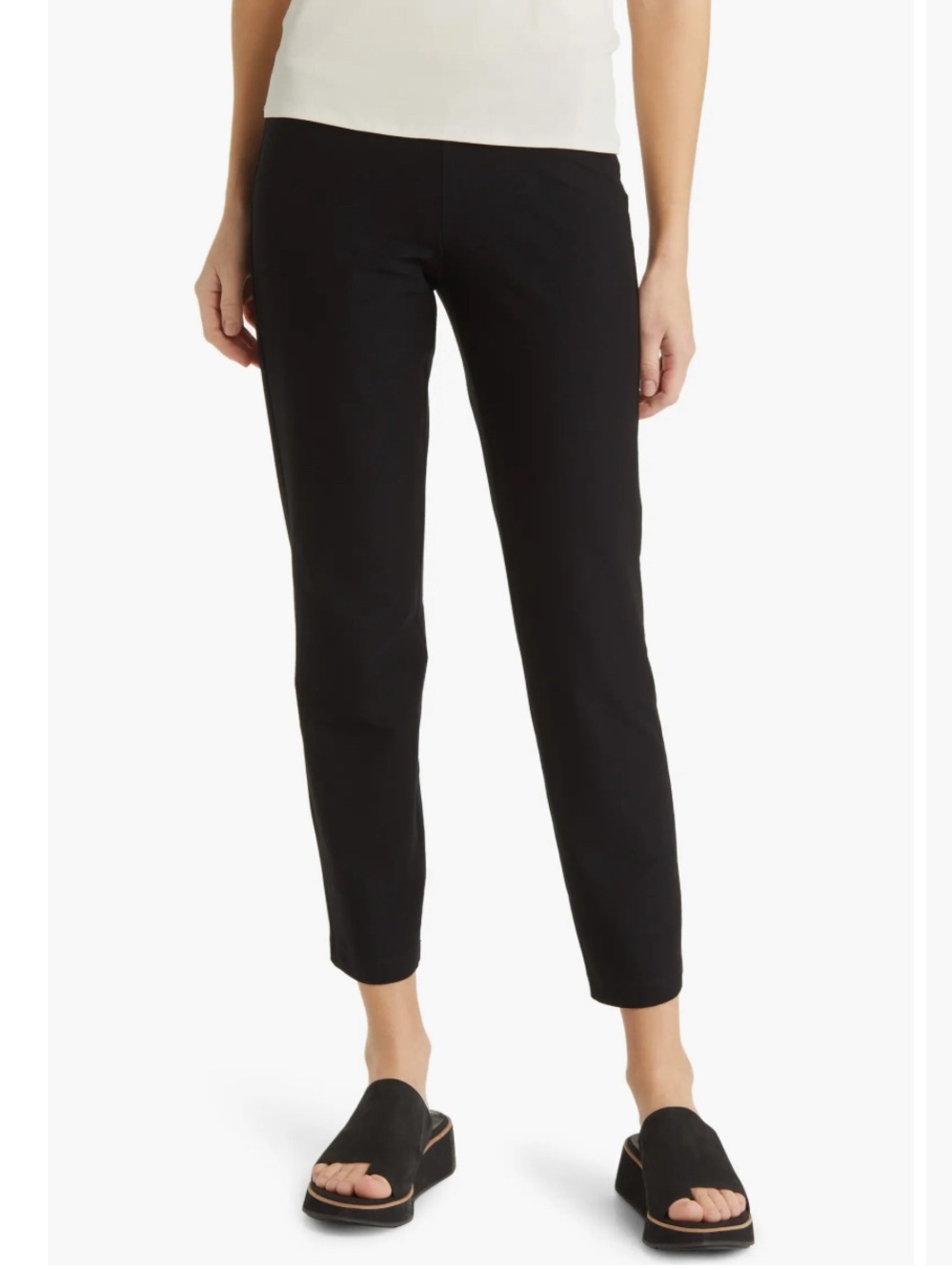 NWT Eileen Fisher System black viscose pants size 1X